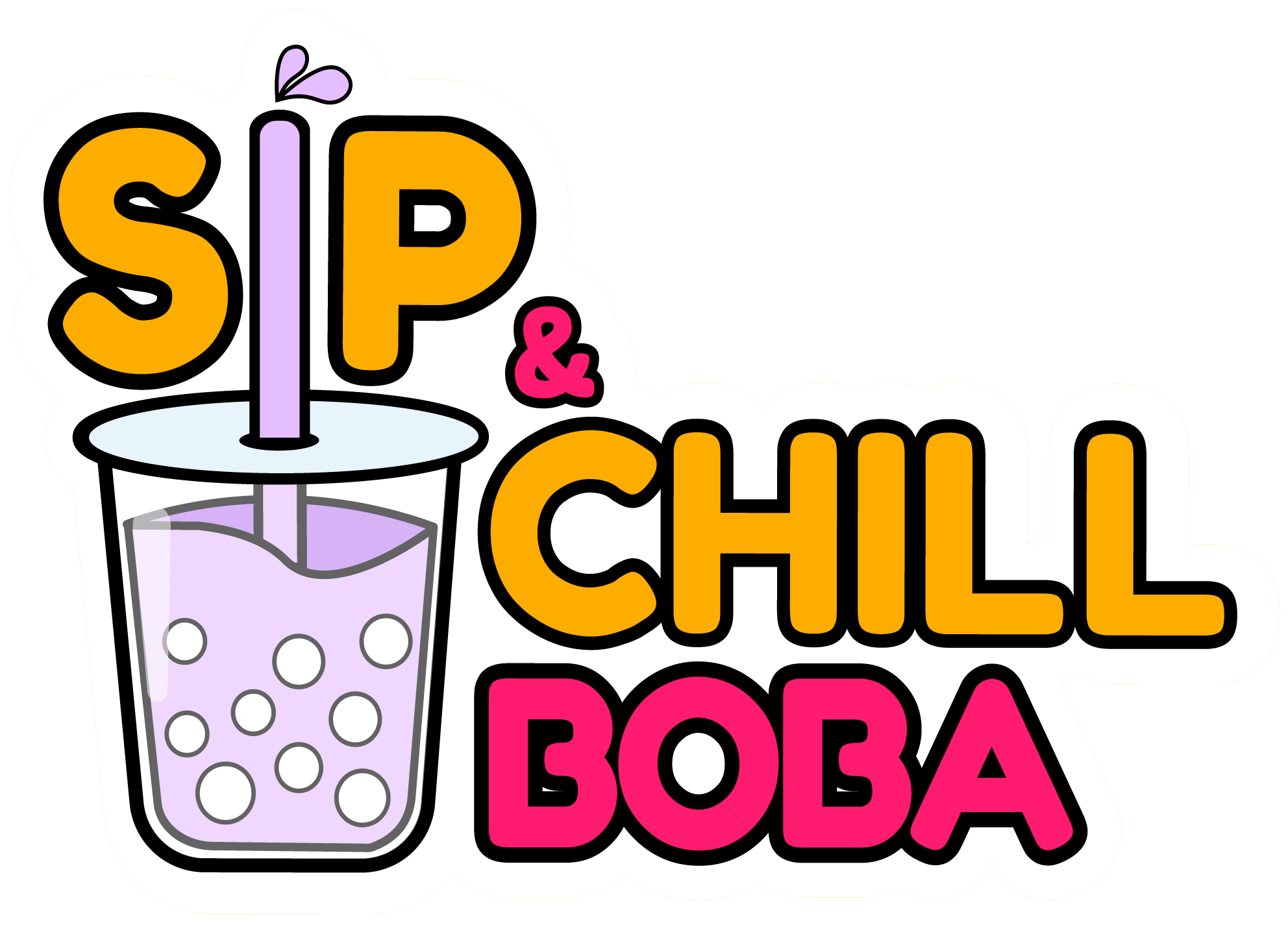 Sip & Chill Boba Logo